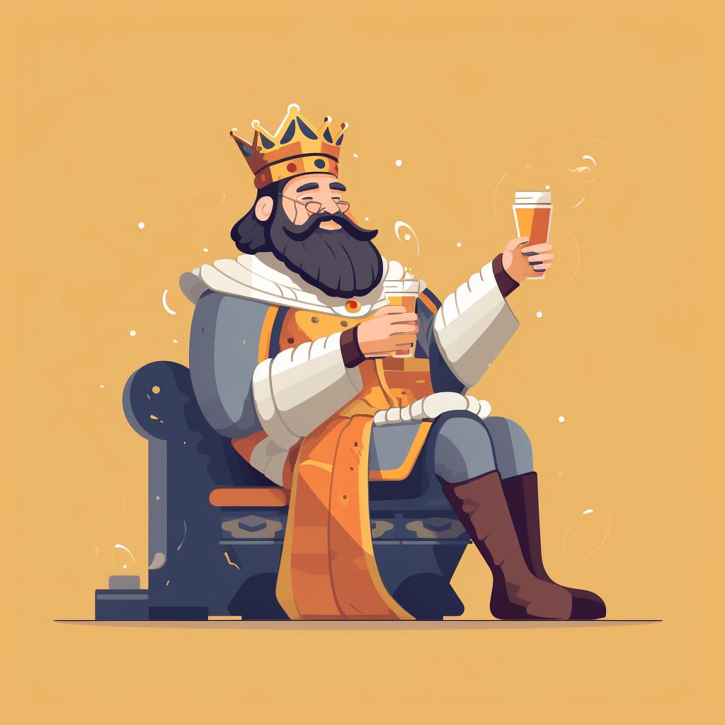 Player drawing the fourth King and drinking the mix of beverages